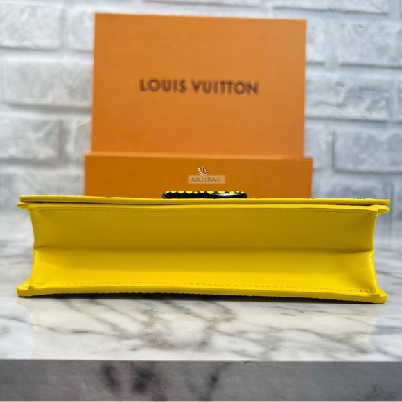 Louis Vuitton x Yayoi Kusama Twist Belt Chain Wallet In Jaune Noir - Picture 7 of 16